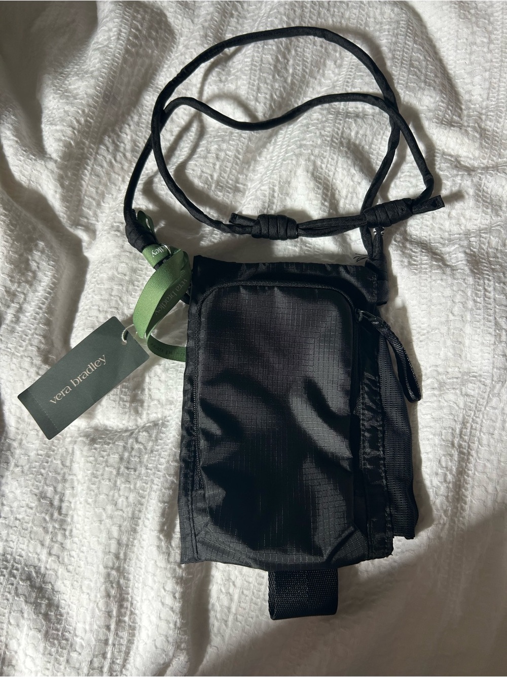 Vera Bradley women’s Black Crossbody Pouch